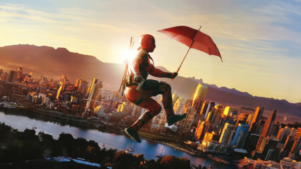 Deadpool Unconventional Umbrella Adventures Wallpaper