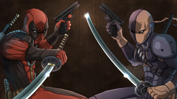Deadpool Vs Deathstroke 4k Wallpaper