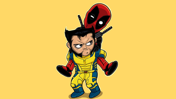 Deadpool X Wolverine Duo Wallpaper