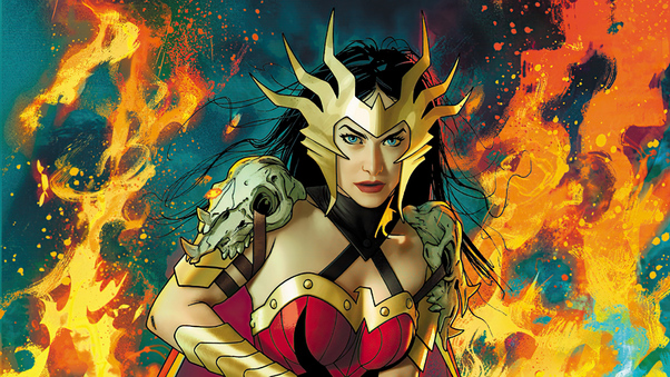 Deathmetal Wonder Woman Cover 4k Wallpaper