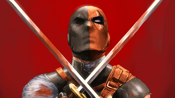 Deathstroke With Two Swords Wallpaper