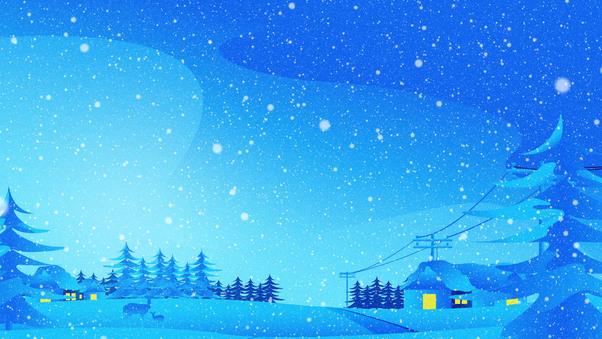 December Winter Digital Art Wallpaper