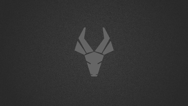 Deer Logo Dark Minimalism 4k Wallpaper