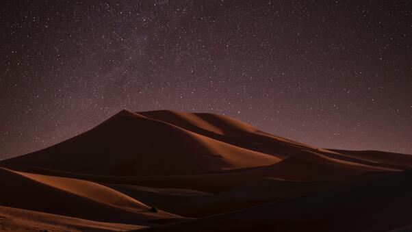 Desert During Night Time 5k Wallpaper