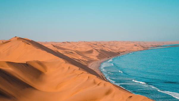 Desert Sea Sand 4k Wallpaper