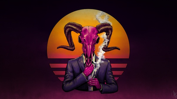 Devil Skull 4k Wallpaper