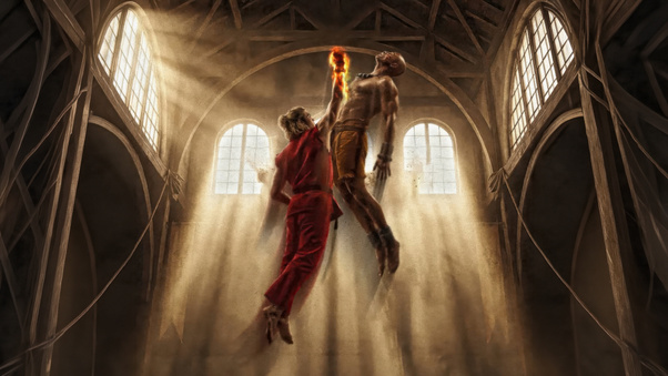 Dhalsim X Ken (3000x2000) Resolution Wallpaper