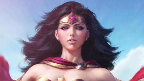 Digital Art Of Wonder Woman Wallpaper