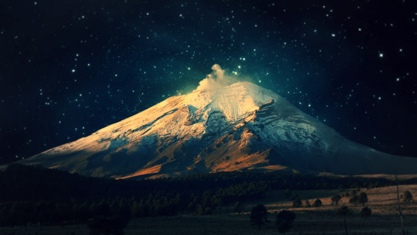Digital Universe Mountains Wallpaper