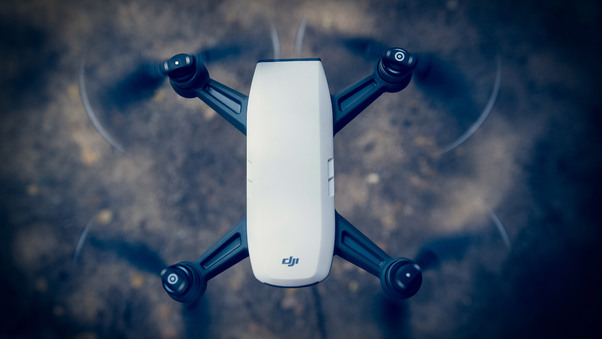 Dji Drone Flying View From Top Wallpaper