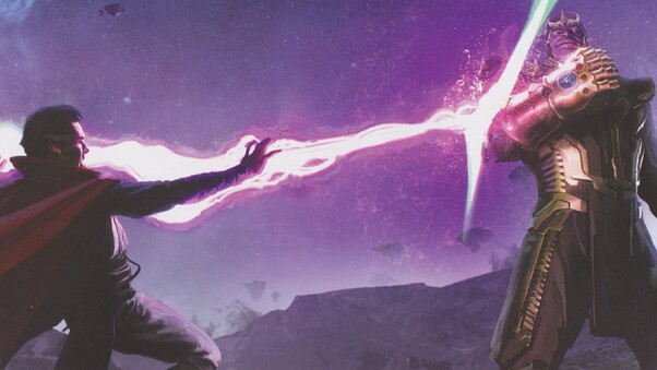 Doctor Strange And Thanos Wallpaper