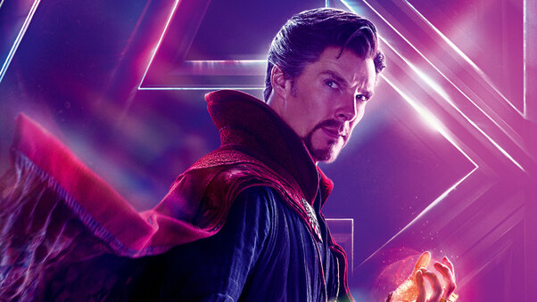 Doctor Strange In Avengers Infinity War 8k Poster Wallpaper
