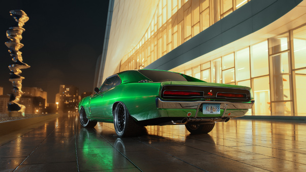 Dodge Charger 1969 RT Rear Wallpaper