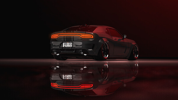 Dodge Charger Coupe Rear 4k Wallpaper