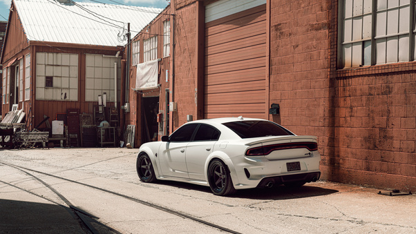 Dodge Hellcat Widebody Velgen KC Wide 8k Wallpaper