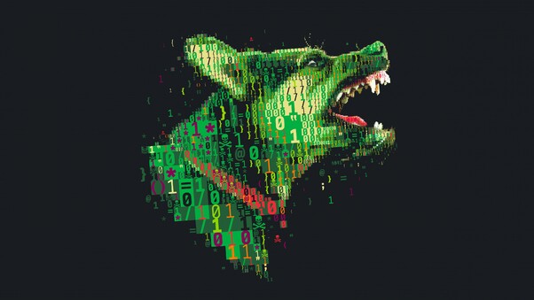 Dog Diigtal Art Numbers Codes 4k Wallpaper