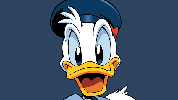 Donald Duck Minimal 5k Wallpaper
