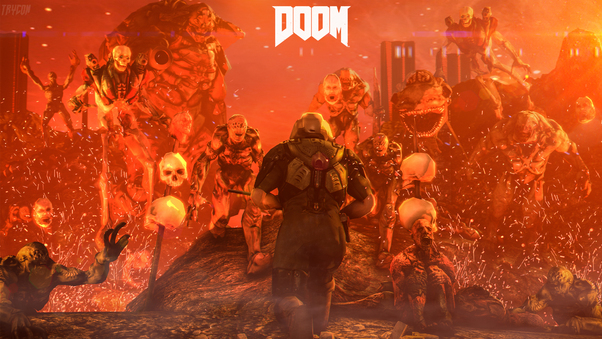 Doom 4 Digital Art Wallpaper