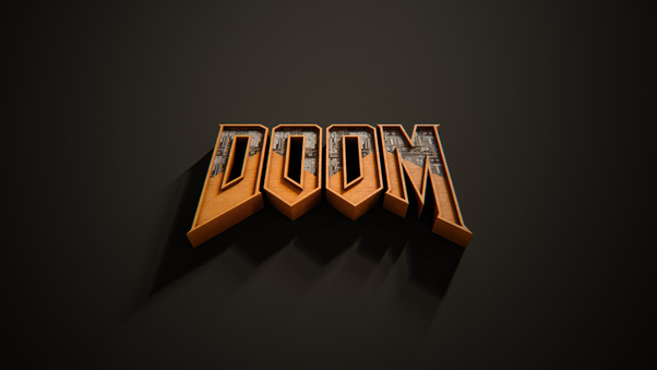 Doom Game Logo 3d Wallpaper
