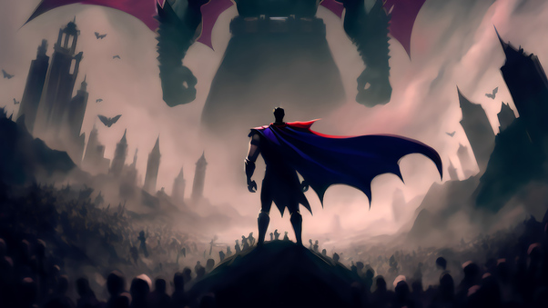 Dracula Vs Superman 4k Wallpaper