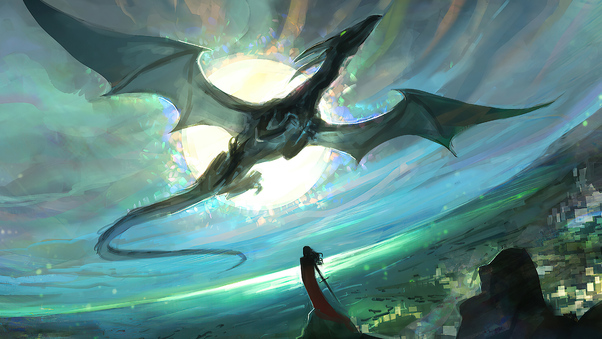 Dragon In The Sky Wallpaper
