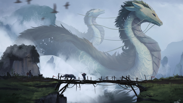 Dragons Border Crossing 5k Wallpaper