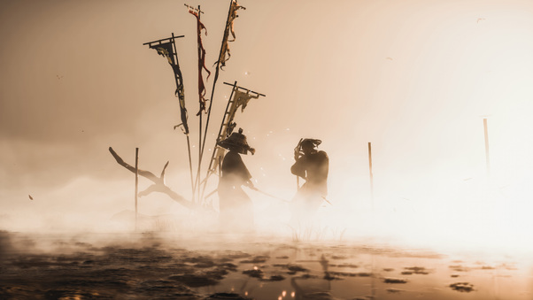 Duel Of The Drowning Marsh Ghost Of Tsushima Wallpaper