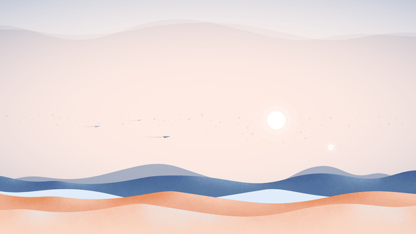 Dunes Dusk Minimal 5k Wallpaper