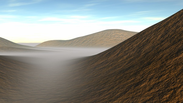 Dunes Fog Landscape 4k Wallpaper