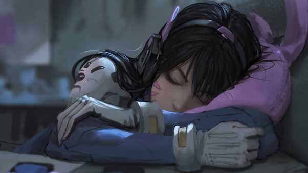 Dva Overwatch Sleep 4k Wallpaper