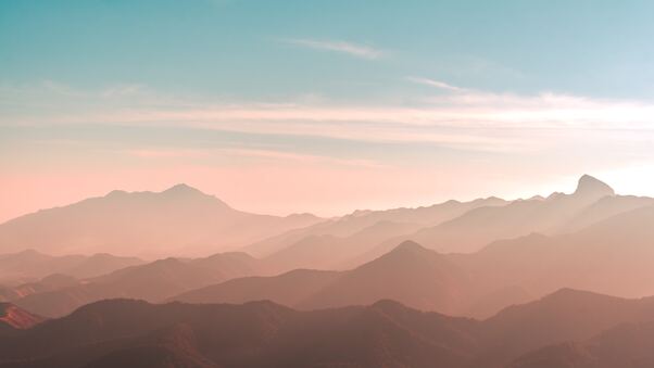 Early Morning Mountains Scenery Wallpaper