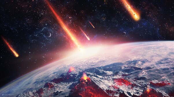 Earth Meteors Wallpaper