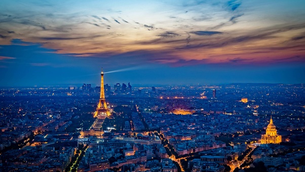 Eiffel Tower France City At Night 5k Wallpaper