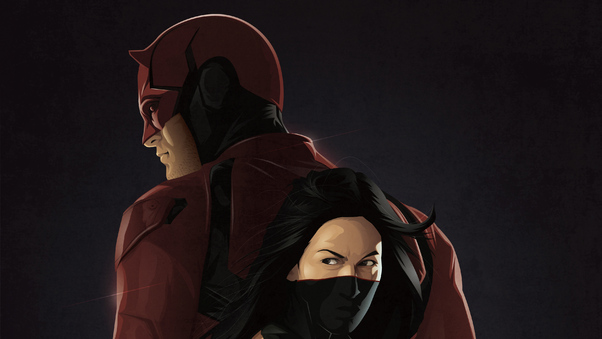 Elektra And Daredevil Wallpaper