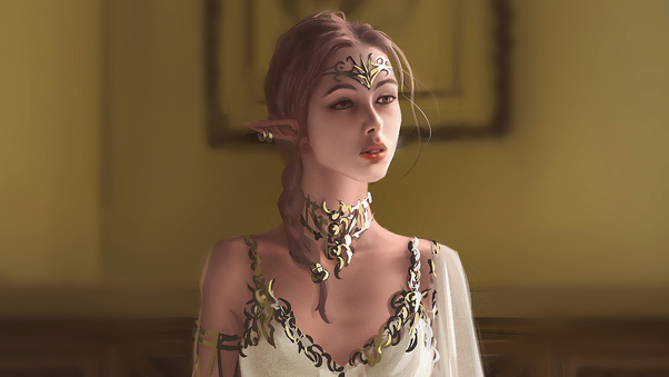 Elf Girl Fantasy Art 4k Wallpaper