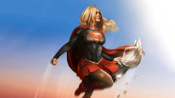 Elle Fanning Concept Art As Supergirl Wallpaper