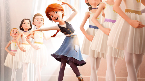 Elle Fanning Felicie Milline In Ballerina Wallpaper