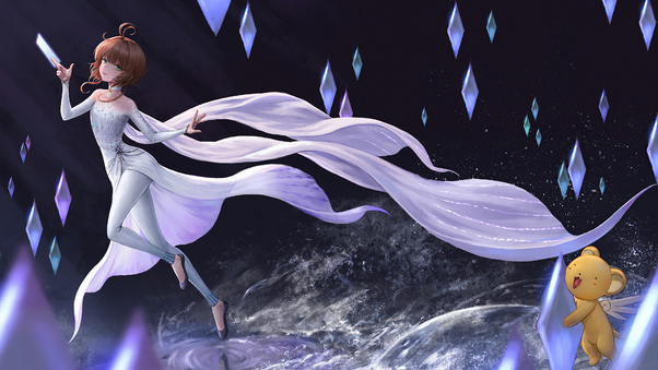 Elsa Frozen Anime Character 4k Wallpaper
