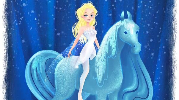 Elsa Frozen Artwork 4k Wallpaper