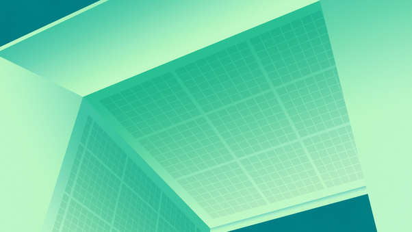 Emerald Teal Angular Art (1280x720) Resolution Wallpaper