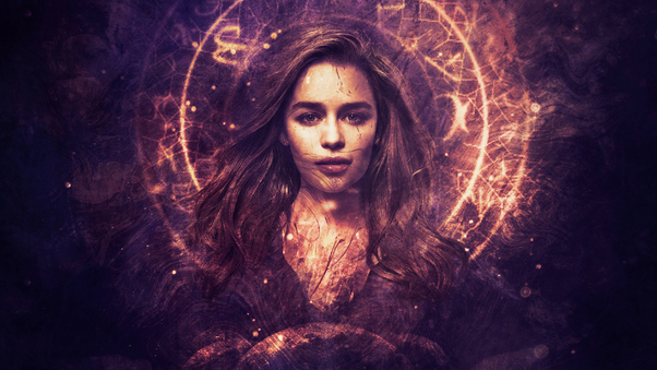 Emilia Clarke As Daenerys Targaryen Art Wallpaper