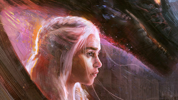 Emilia Clarke Daenerys Art Wallpaper
