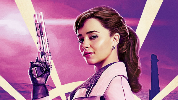 Emilia Clarke In Solo A Star Wars Story Movie Wallpaper