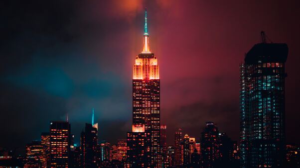 Empire State Building Night 5k Wallpaper