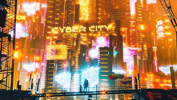 Error In Cyber City Wallpaper