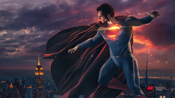 Ethereal Superman The Glowing Might Wallpaper
