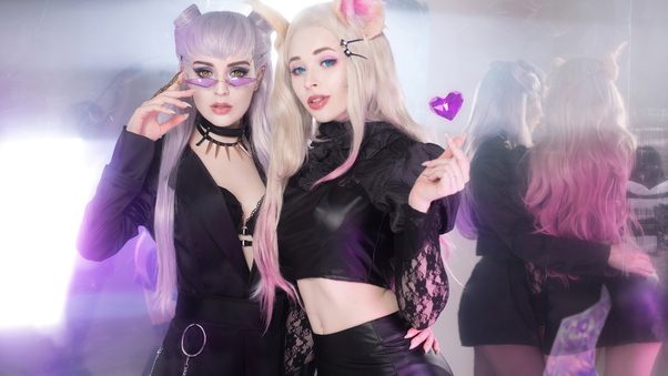 Evelynn And Ahri Cosplay Wallpaper