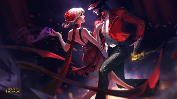 Evelynn And Twisted Fate League Of Legends Wallpaper