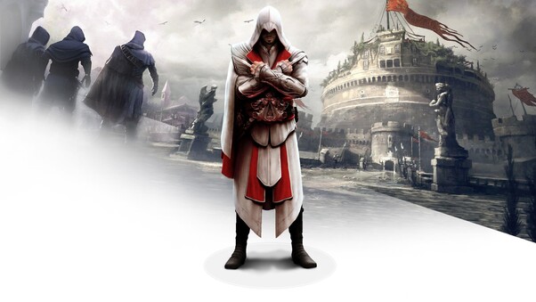 Ezio In Assassins Creed Brotherhood Wallpaper