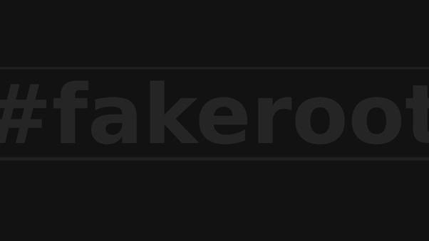 Fakeroot Typography 4k Wallpaper